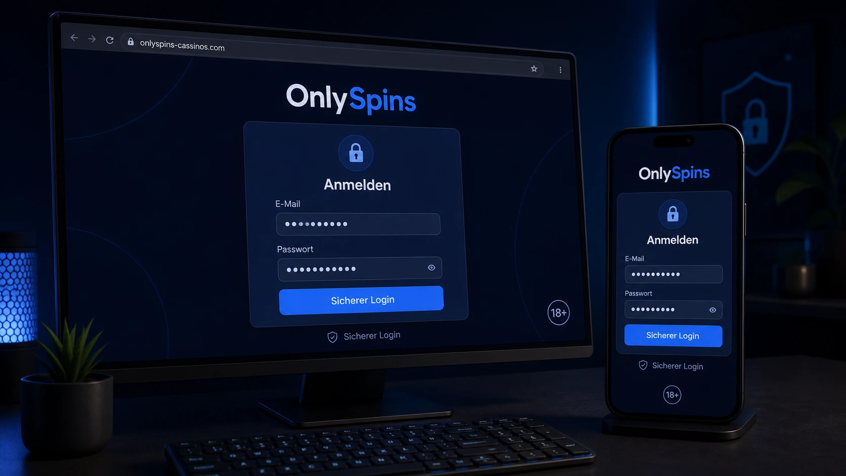 OnlySpins Casino Login Schritt für Schritt