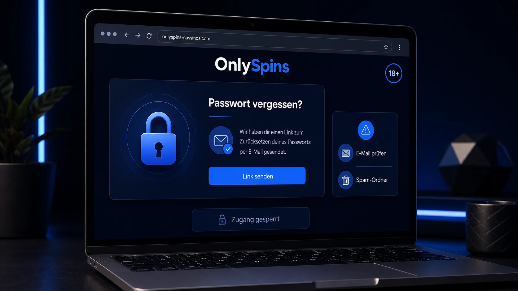 Passwort vergessen oder Zugang gesperrt